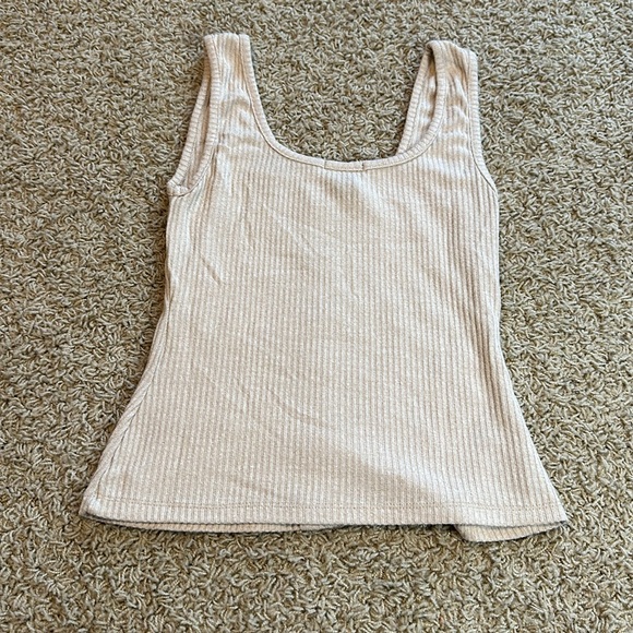 Justify- Cream Tank Top w/ Buttons - Picture 2 of 2